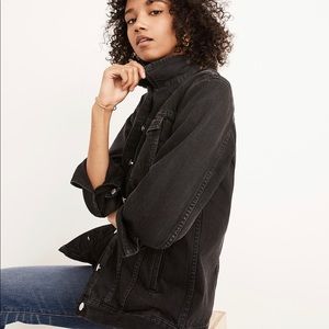 Madewell Oversized Jean Jacket, Lunar Wash, XS